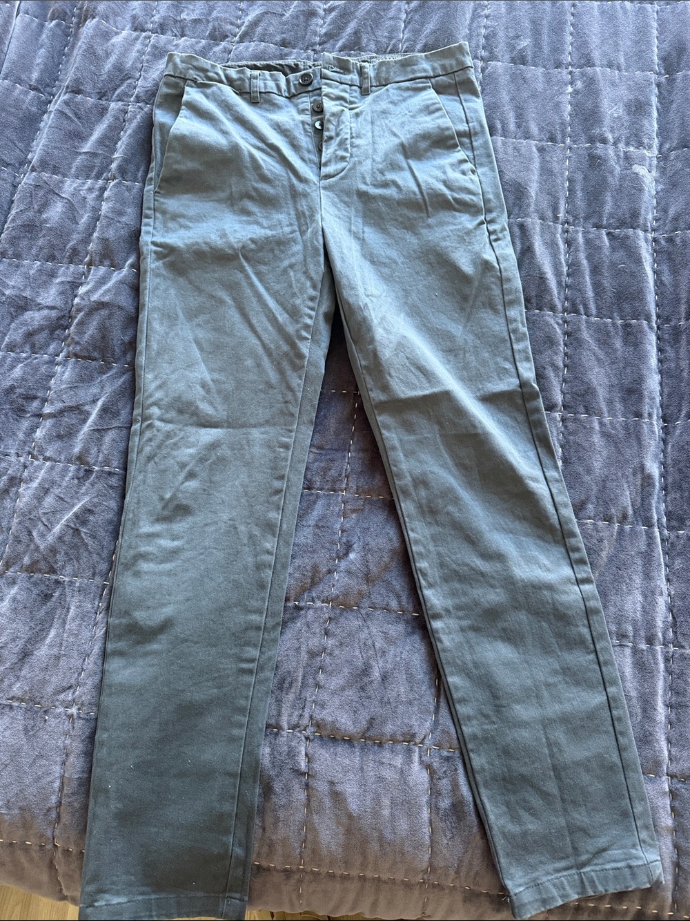 AllSaints Men's Chinos in Olive